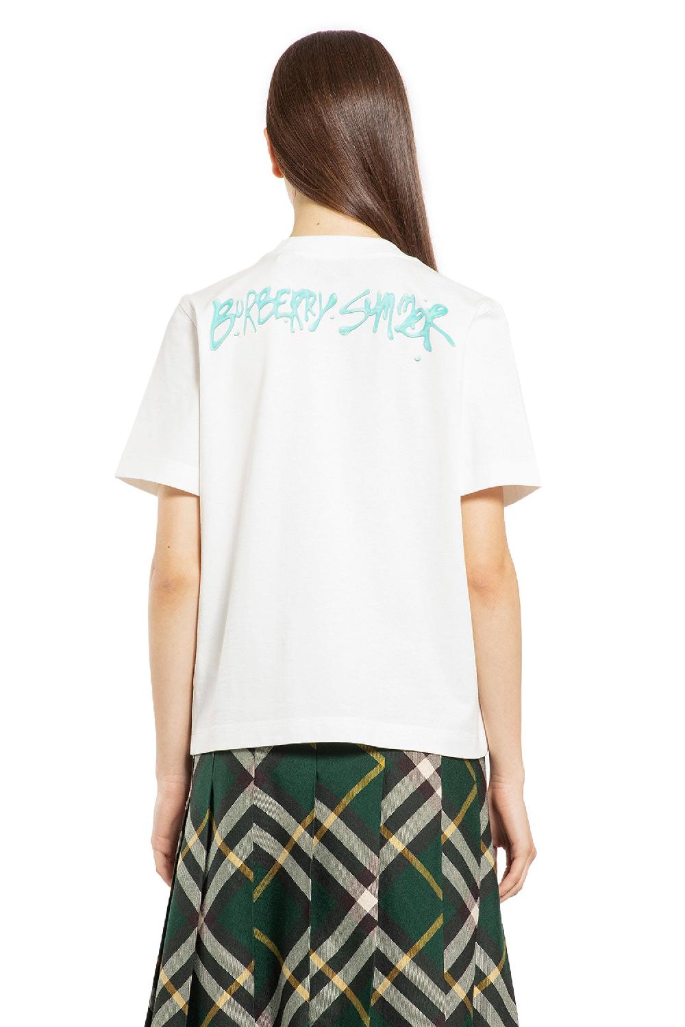 Antonioli BURBERRY WOMAN WHITE T-SHIRTS & TANK TOPS