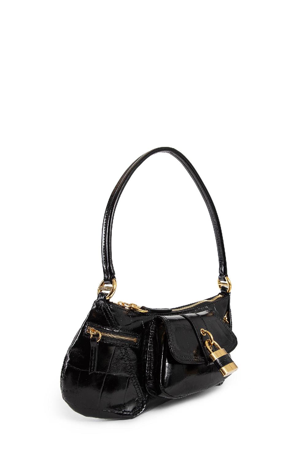 Antonioli CHLOÉ WOMAN BLACK SHOULDER BAGS