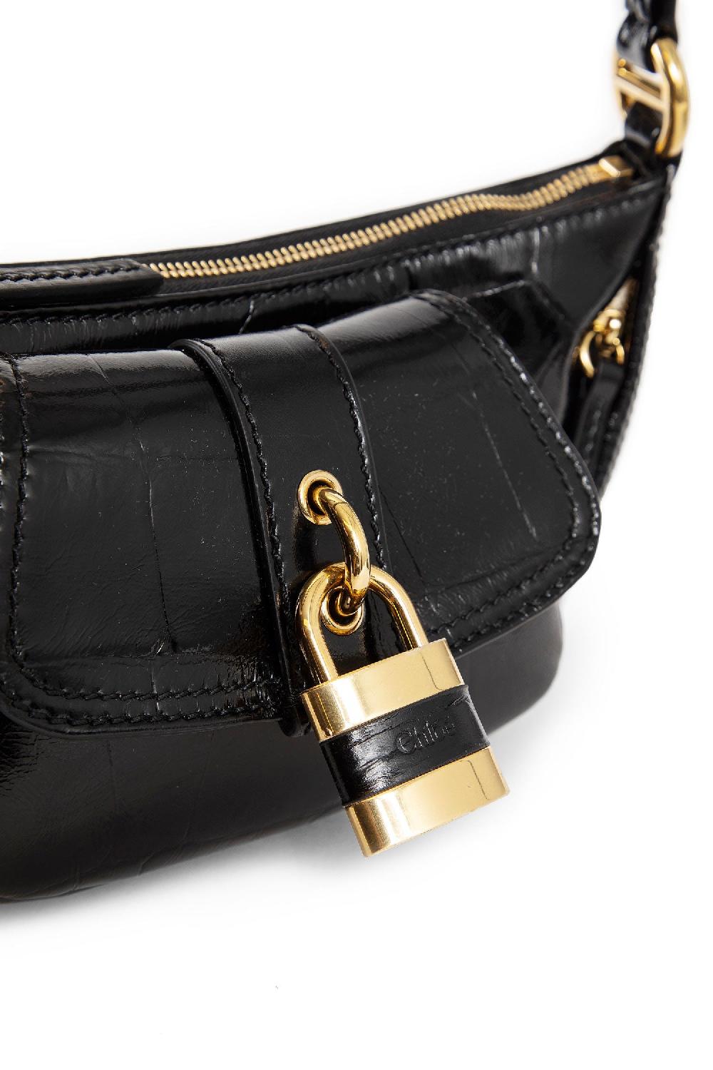 Antonioli CHLOÉ WOMAN BLACK SHOULDER BAGS