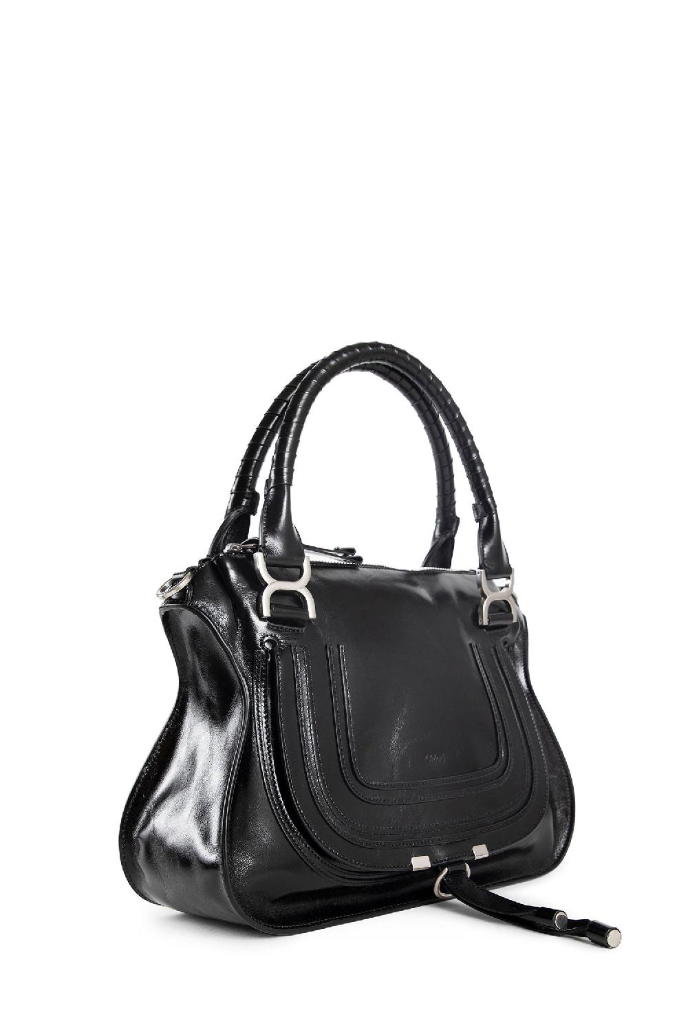 Antonioli CHLOÉ WOMAN BLACK TOP HANDLE BAGS
