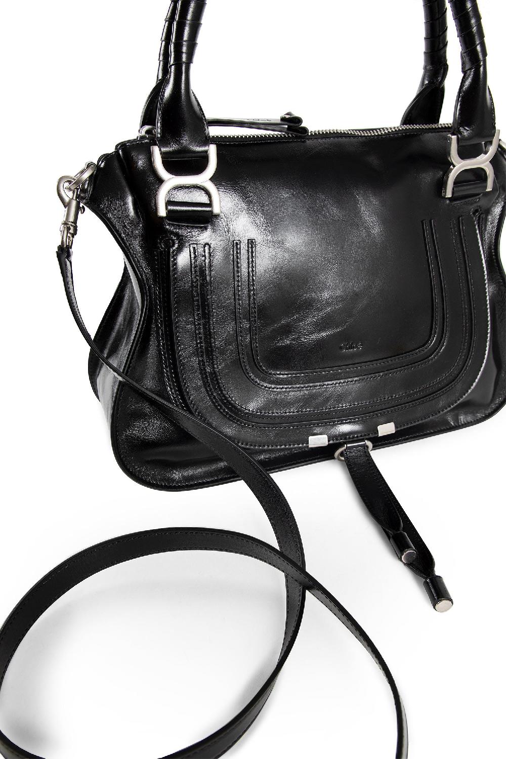 Antonioli CHLOÉ WOMAN BLACK TOP HANDLE BAGS