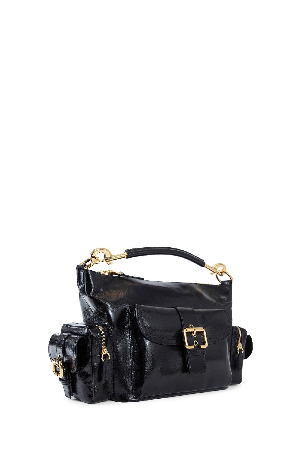 Antonioli CHLOÉ WOMAN BLACK TOP HANDLE BAGS