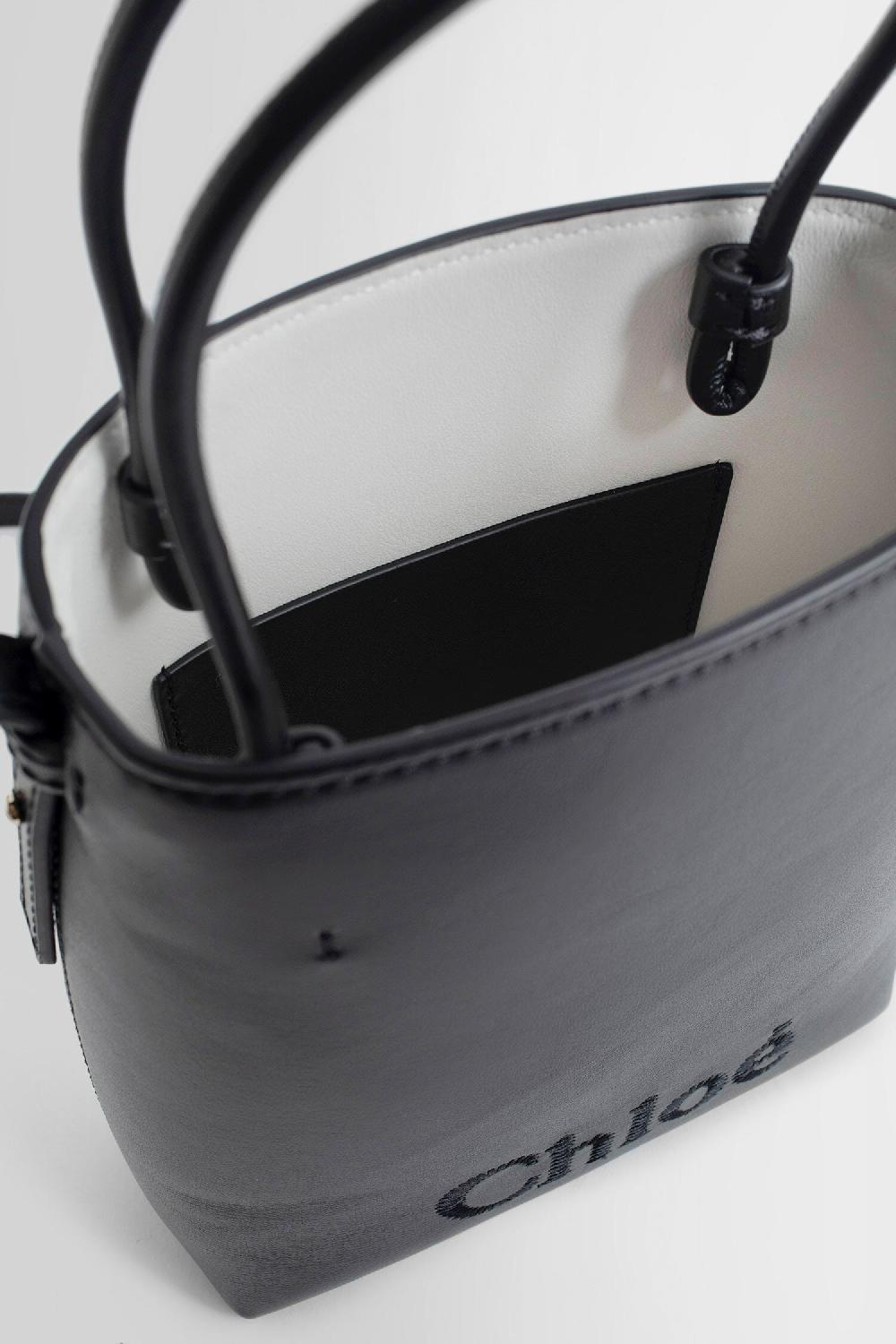 Antonioli CHLOÉ WOMAN BLACK TOTE BAGS