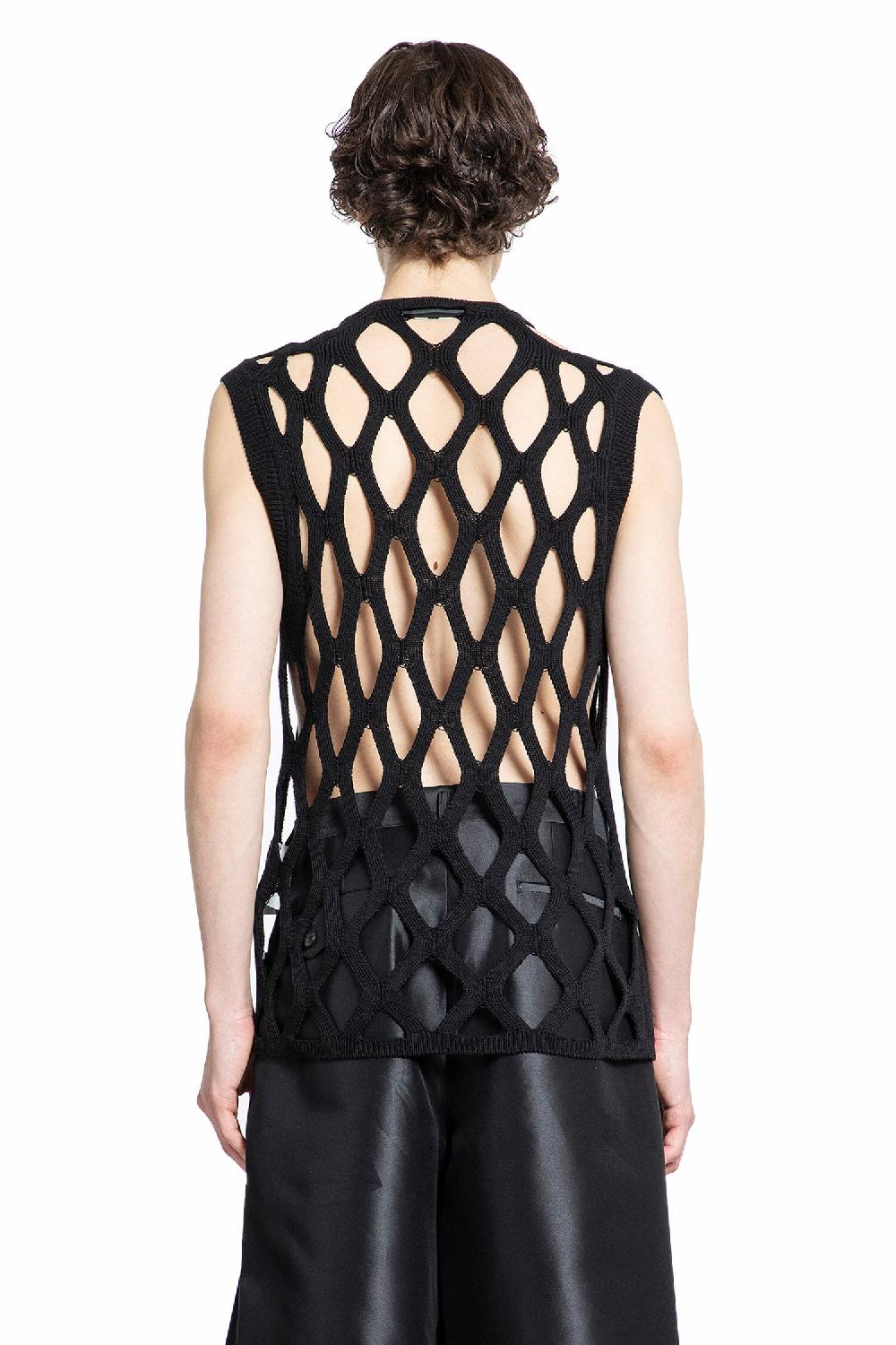 Antonioli COMME DES GARCONS BLACK MAN BLACK VESTS