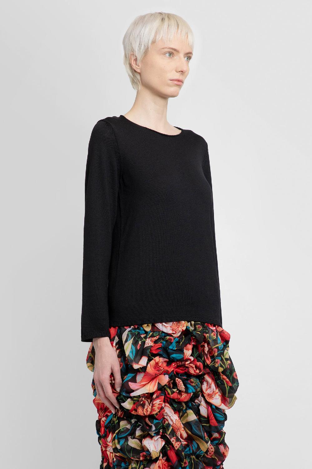 Antonioli COMME DES GARCONS WOMAN BLACK KNITWEAR