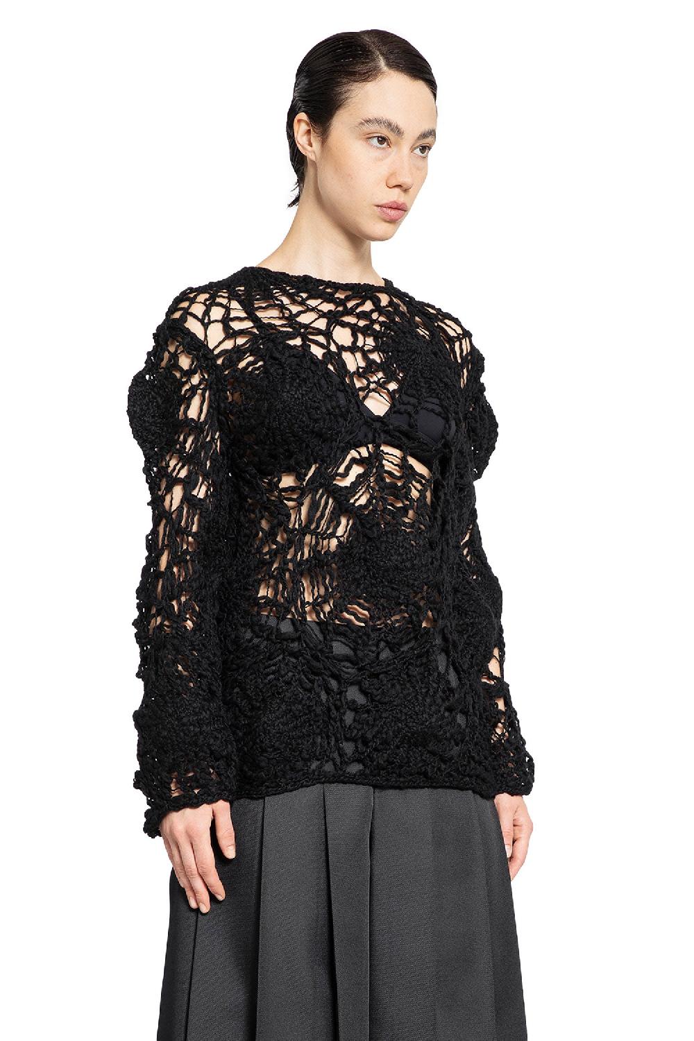 Antonioli COMME DES GARCONS WOMAN BLACK KNITWEAR