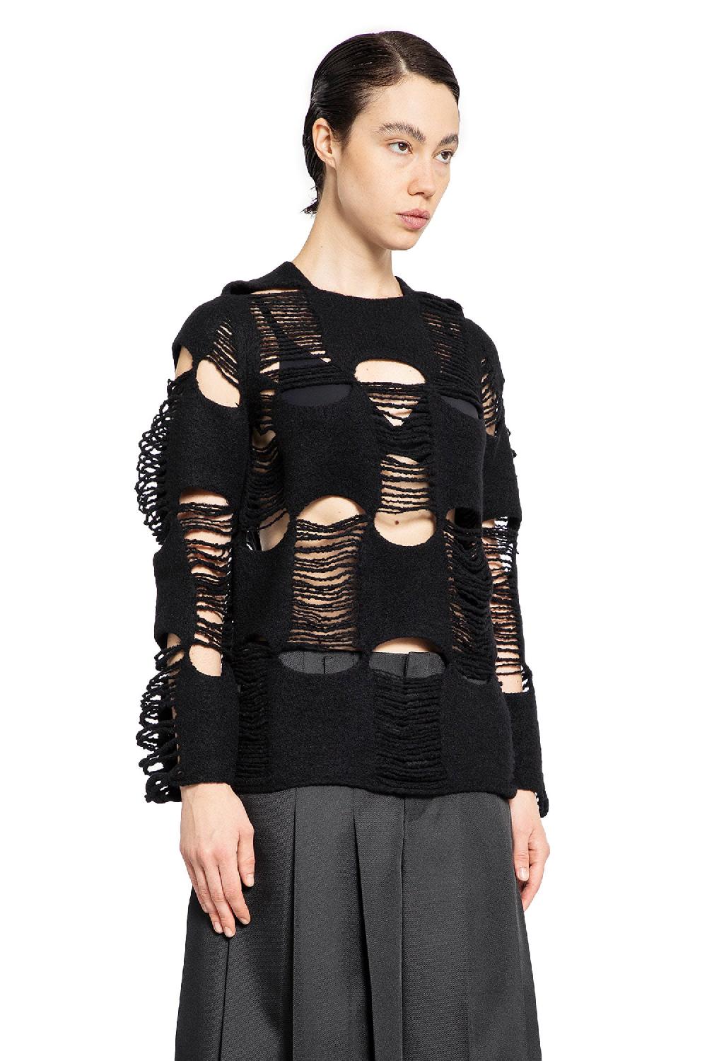 Antonioli COMME DES GARCONS WOMAN BLACK KNITWEAR