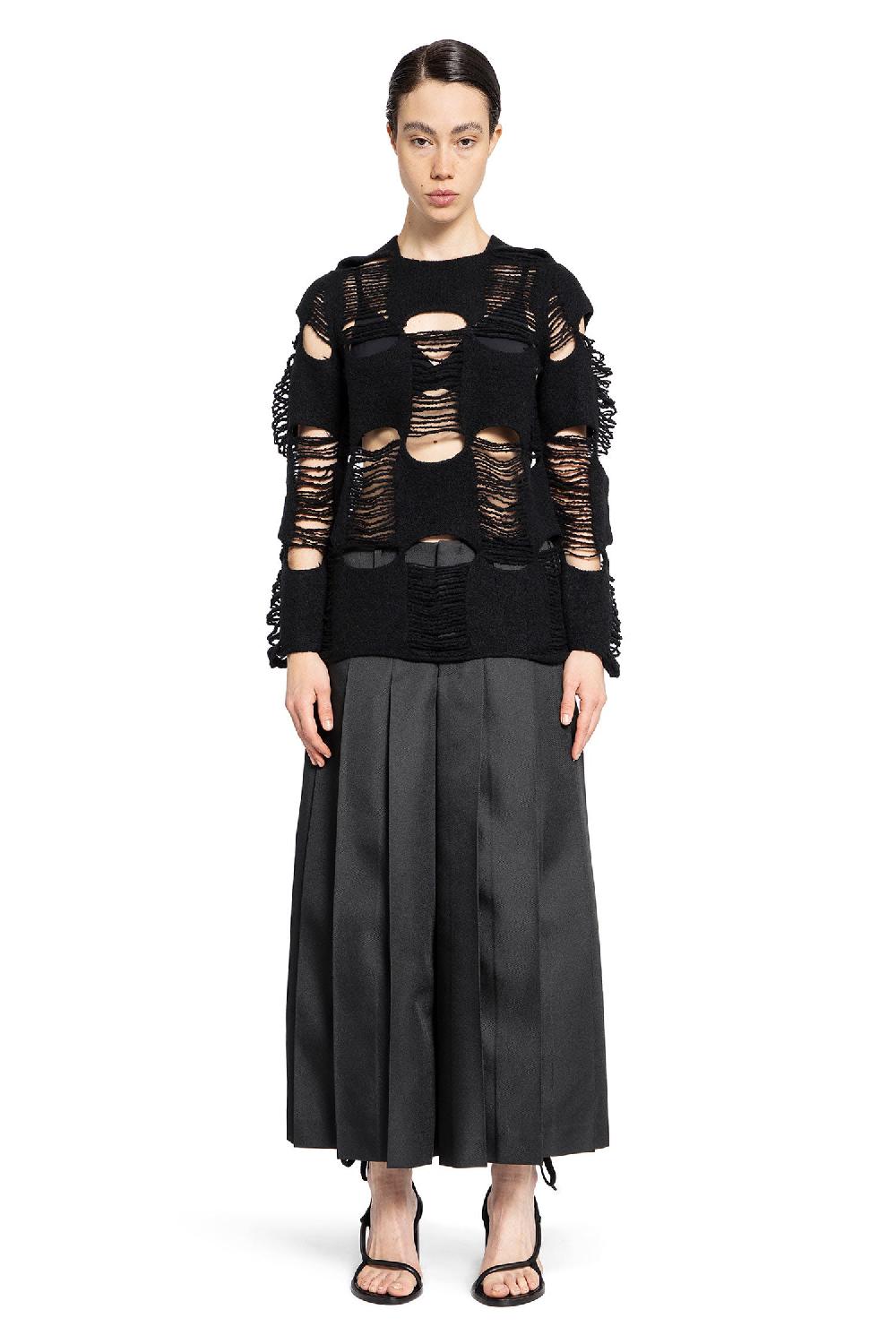 Antonioli COMME DES GARCONS WOMAN BLACK KNITWEAR