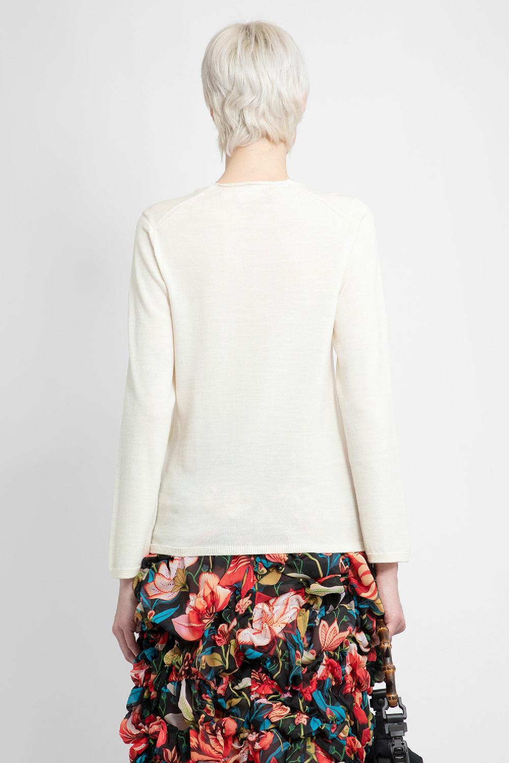 Antonioli COMME DES GARCONS WOMAN WHITE KNITWEAR