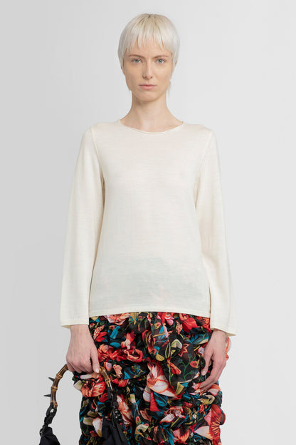 Antonioli COMME DES GARCONS WOMAN WHITE KNITWEAR