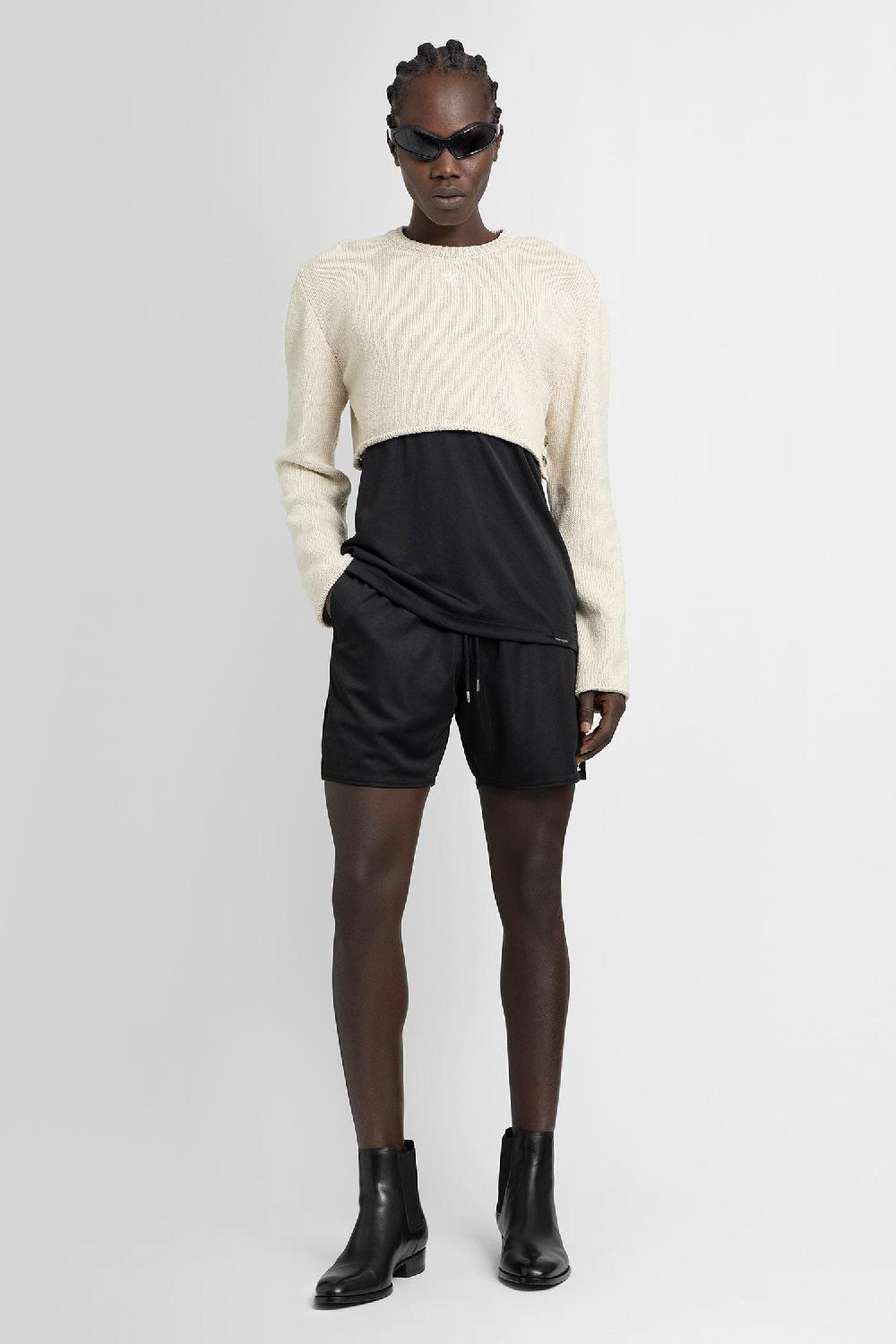 Antonioli COURRÈGES MAN BLACK SHORTS & SKIRTS