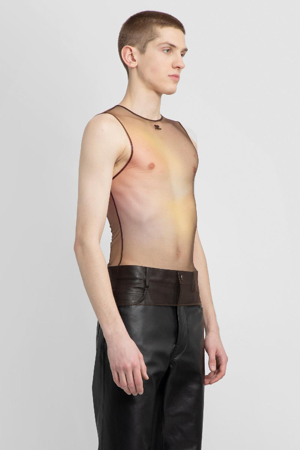 Antonioli COURRÈGES MAN BLACK T-SHIRTS & TANK TOPS