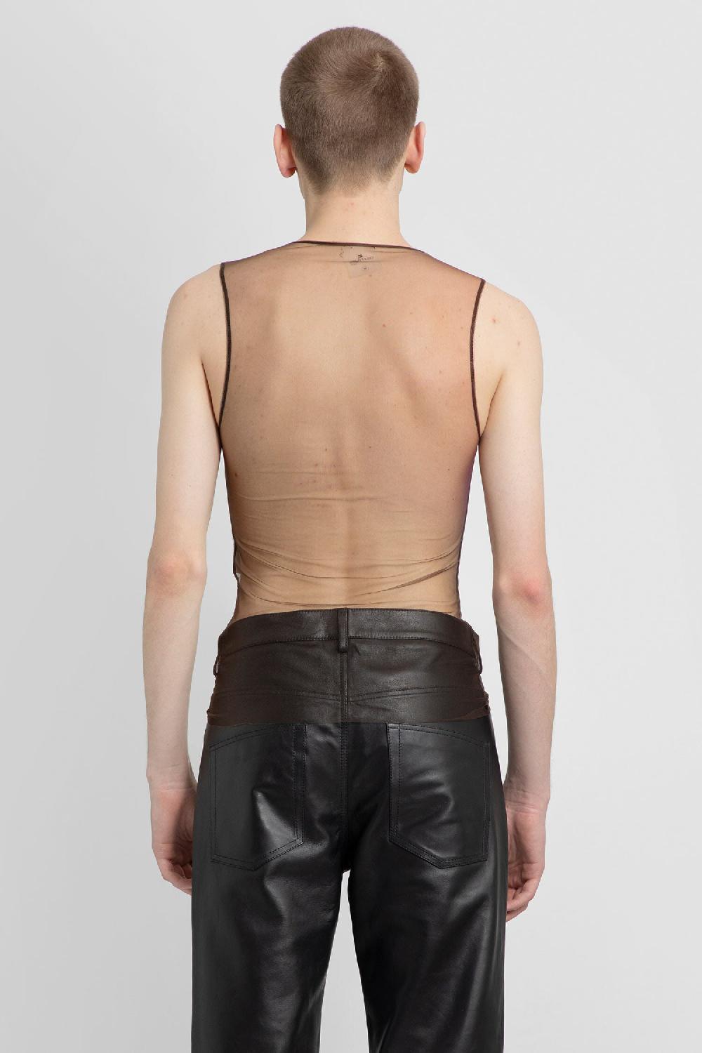 Antonioli COURRÈGES MAN BLACK T-SHIRTS & TANK TOPS