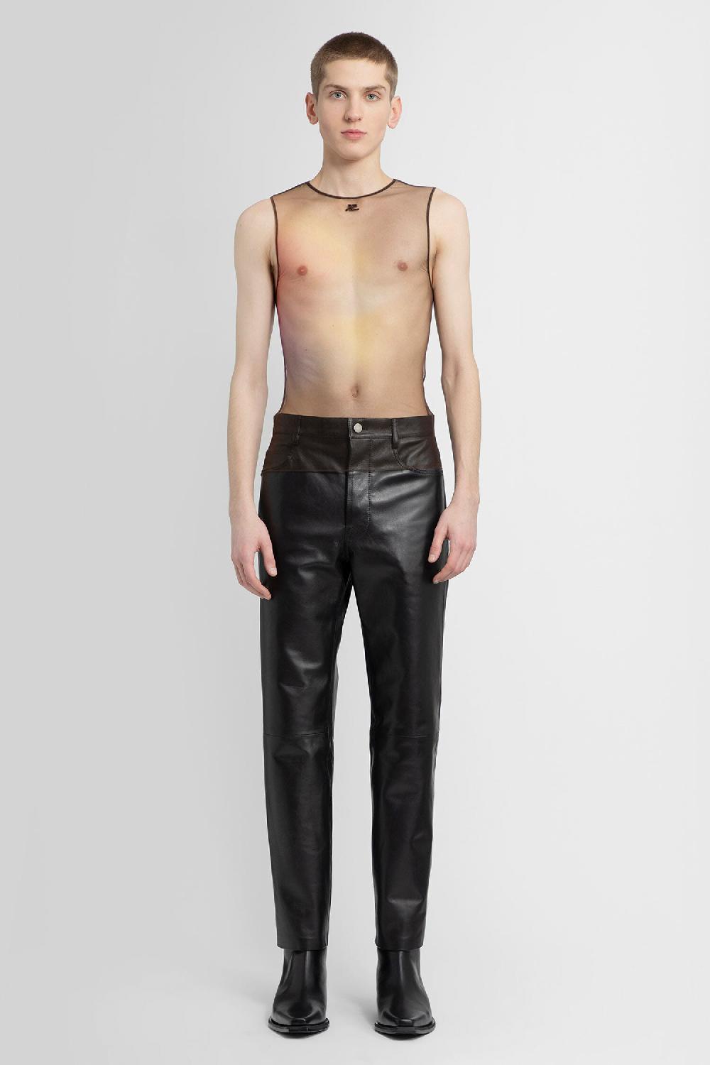 Antonioli COURRÈGES MAN BLACK T-SHIRTS & TANK TOPS