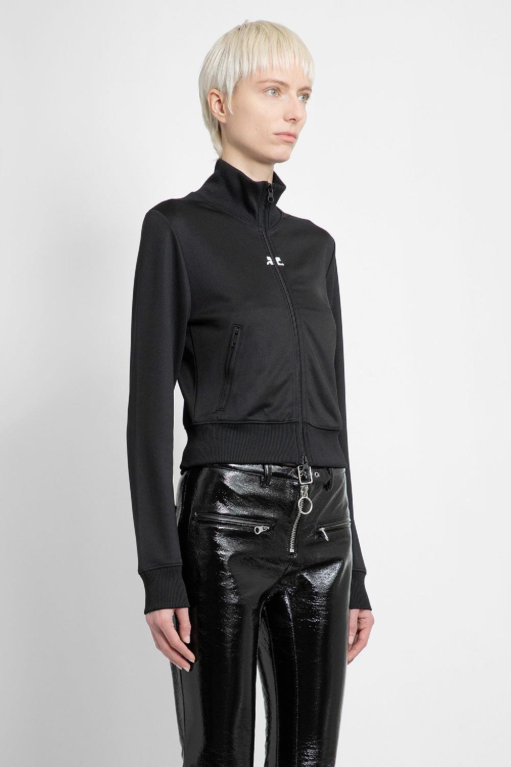 Antonioli COURRÈGES WOMAN BLACK SWEATSHIRTS