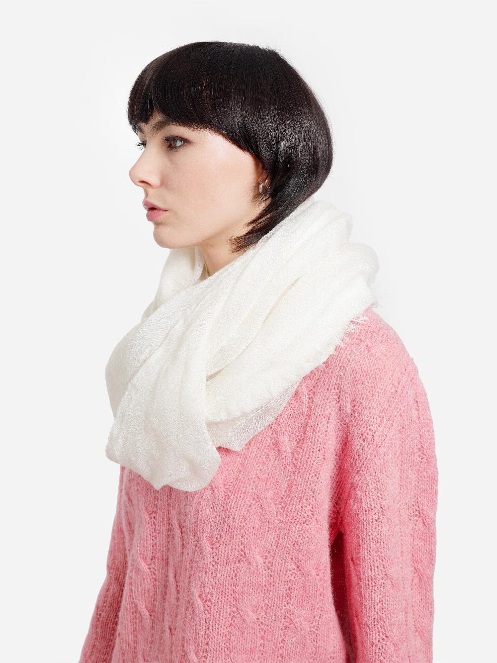 Antonioli DESTIN UNISEX OFF-WHITE SCARVES