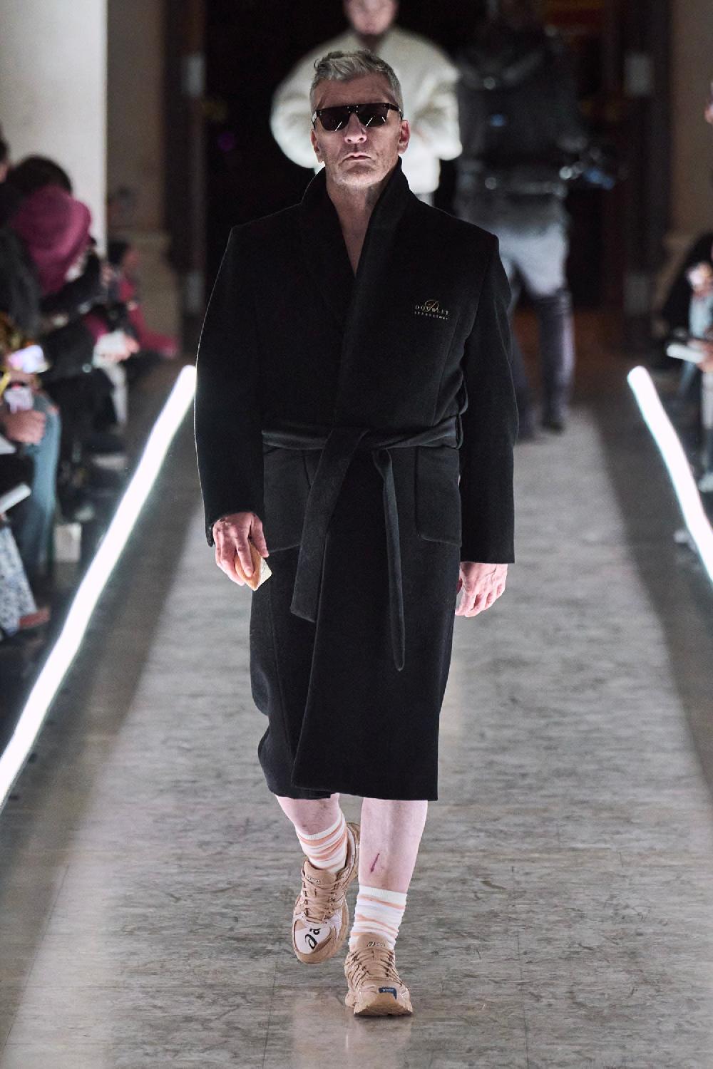 Antonioli DOUBLET MAN BLACK COATS