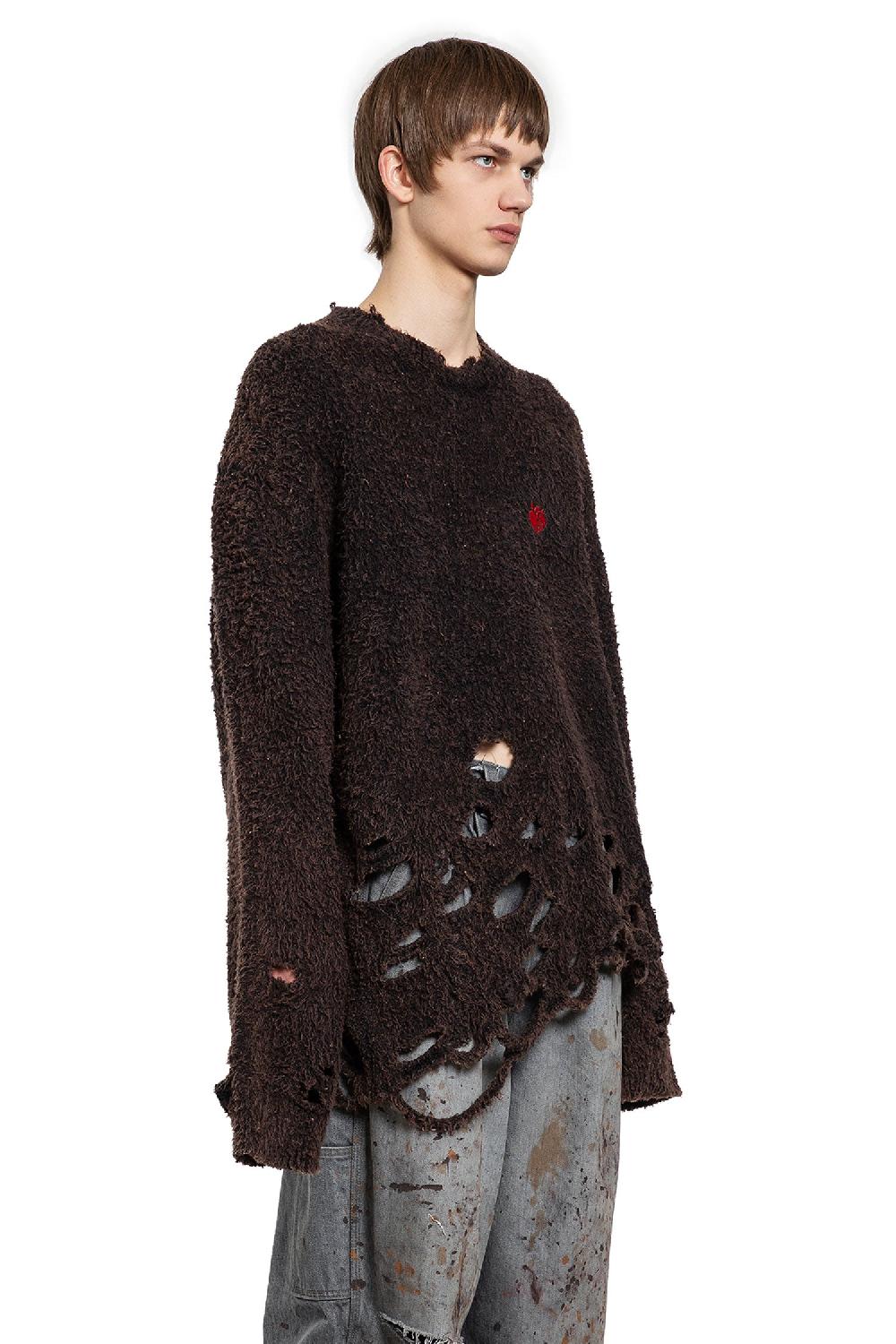 Antonioli DOUBLET MAN BLACK KNITWEAR