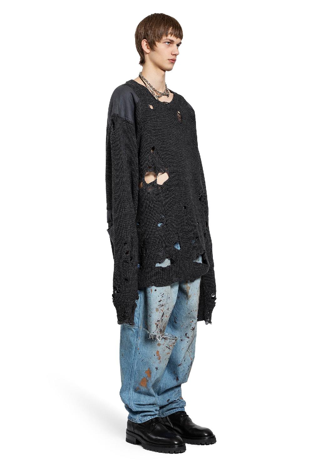 Antonioli DOUBLET MAN BLACK KNITWEAR