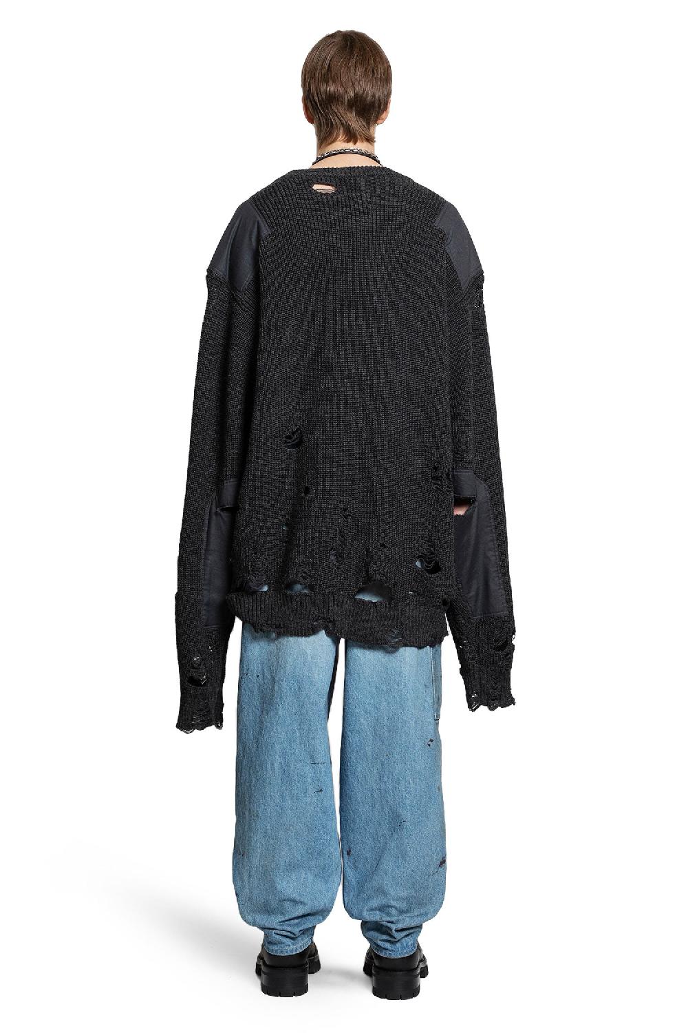 Antonioli DOUBLET MAN BLACK KNITWEAR