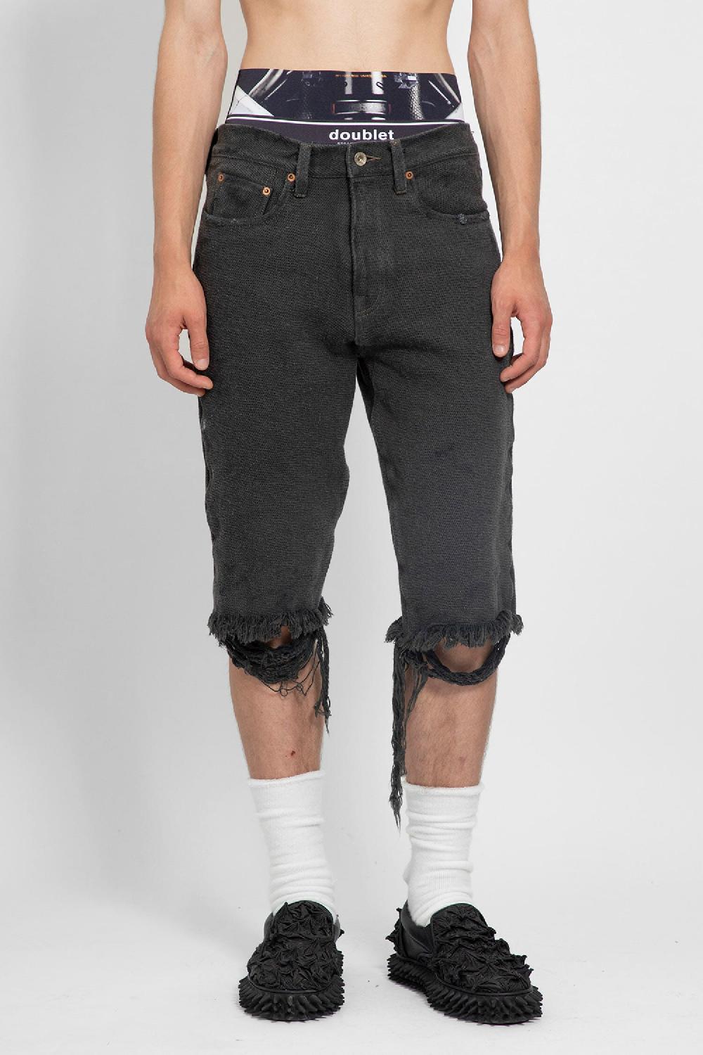 Antonioli DOUBLET MAN BLACK SHORTS & SKIRTS