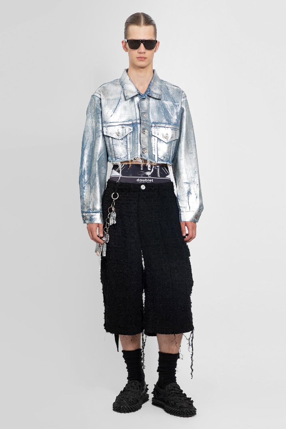 Antonioli DOUBLET MAN BLACK SHORTS & SKIRTS