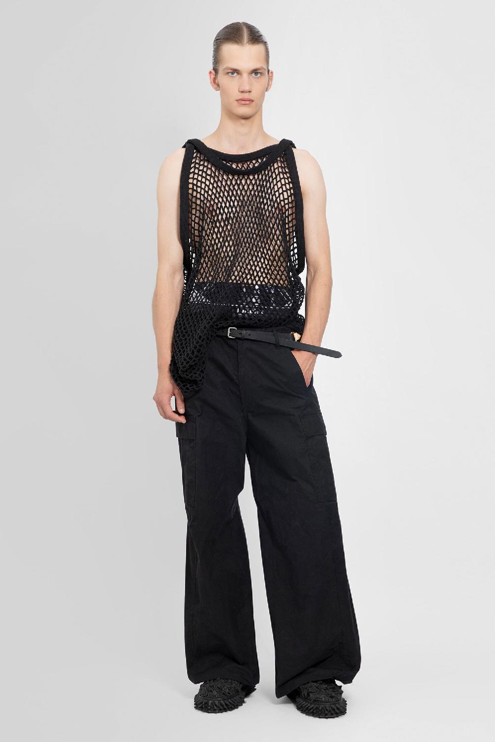 Antonioli DOUBLET MAN BLACK T-SHIRTS & TANK TOPS