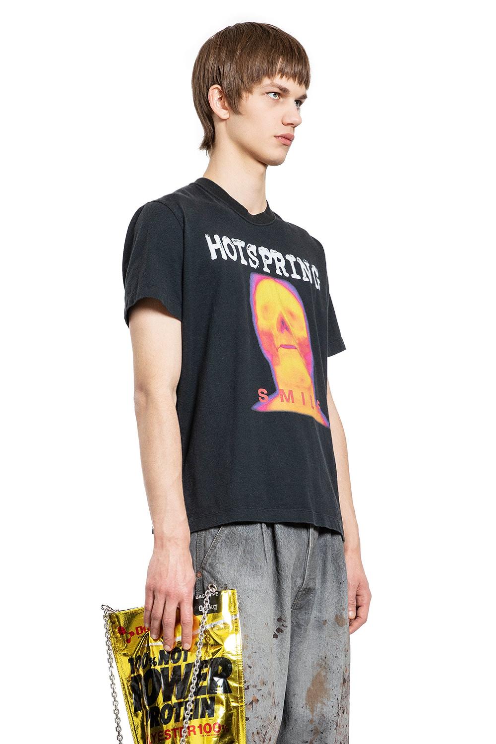 Antonioli DOUBLET MAN BLACK T-SHIRTS & TANK TOPS