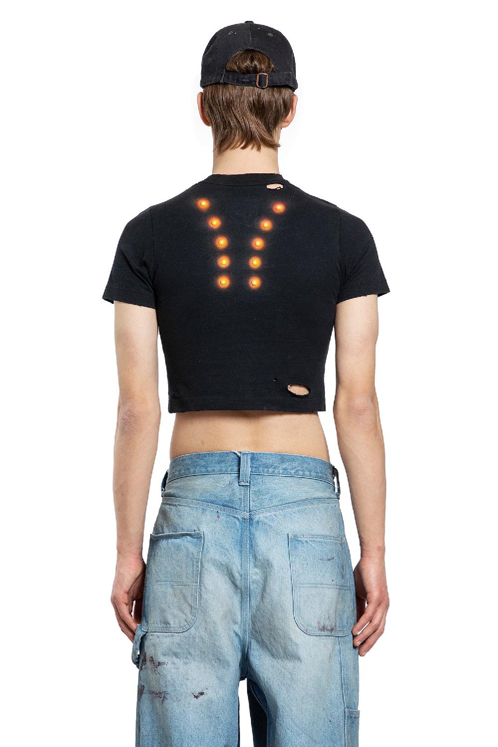 Antonioli DOUBLET MAN BLACK T-SHIRTS & TANK TOPS