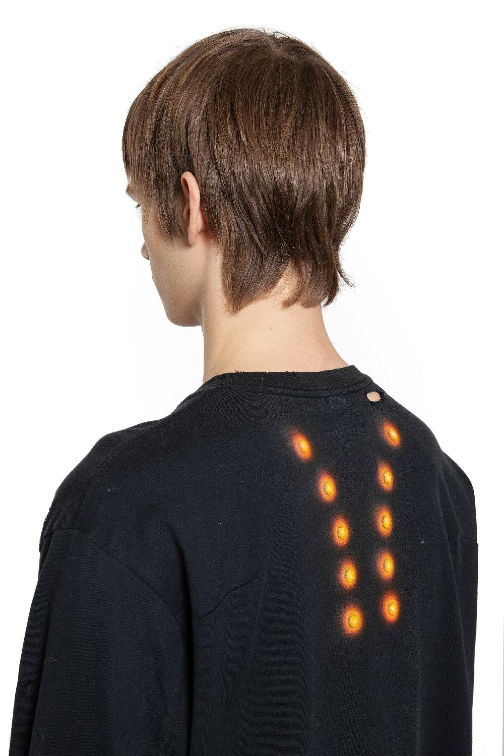 Antonioli DOUBLET MAN BLACK T-SHIRTS & TANK TOPS