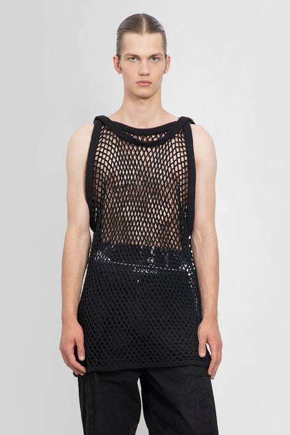 Antonioli DOUBLET MAN BLACK T-SHIRTS & TANK TOPS