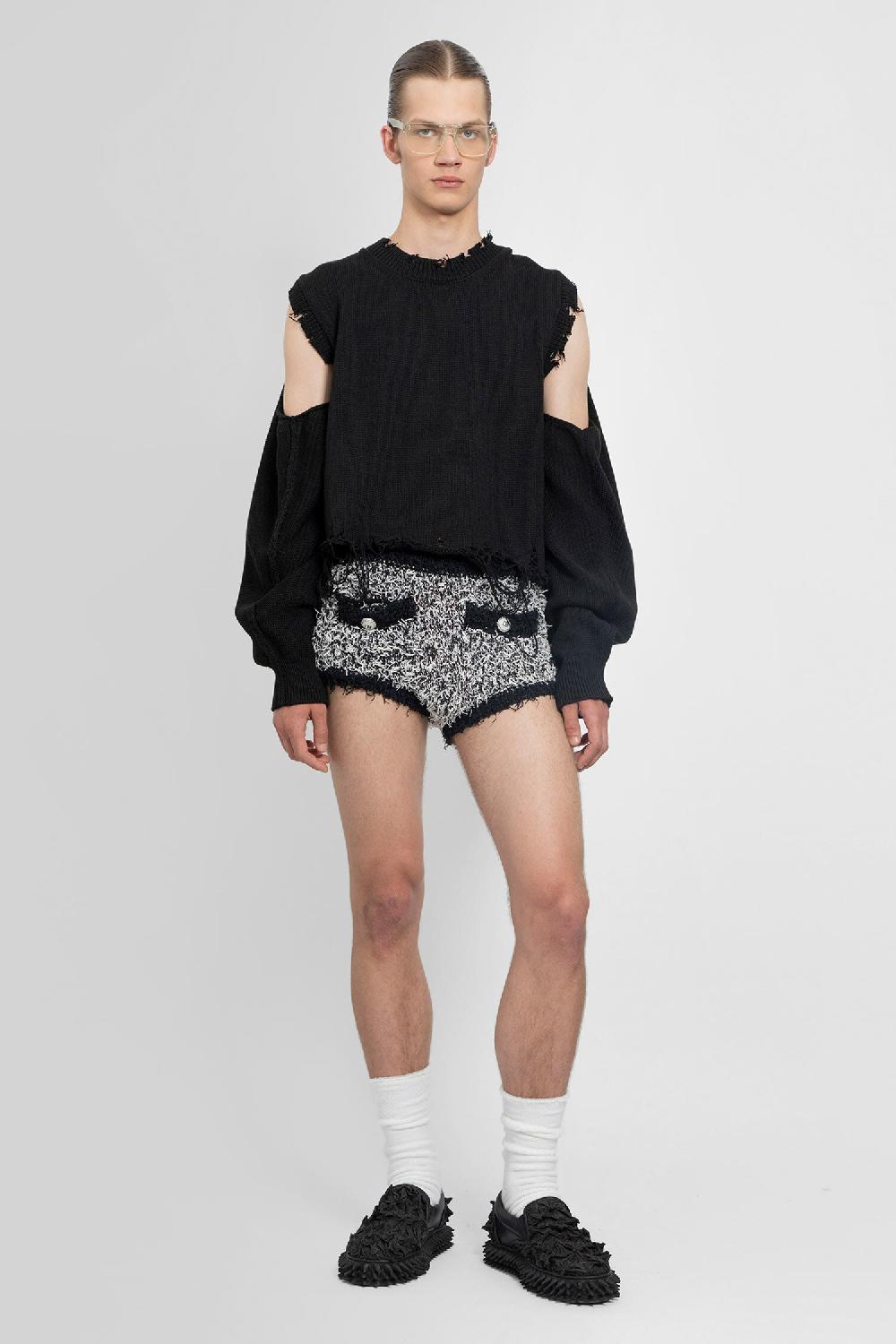 Antonioli DOUBLET MAN BLACK&WHITE SHORTS & SKIRTS