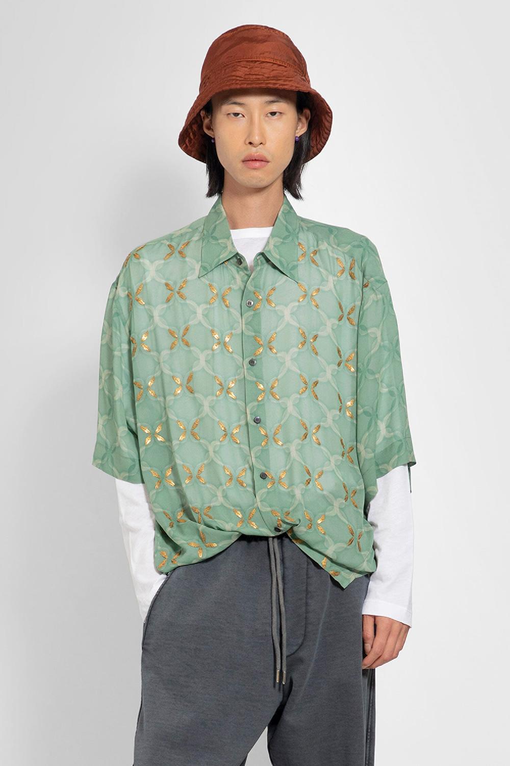 Antonioli DRIES VAN NOTEN MAN GREEN SHIRTS