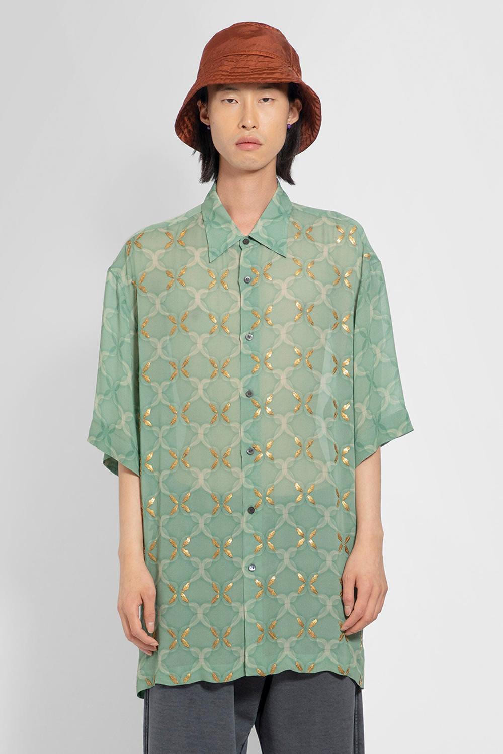 Antonioli DRIES VAN NOTEN MAN GREEN SHIRTS