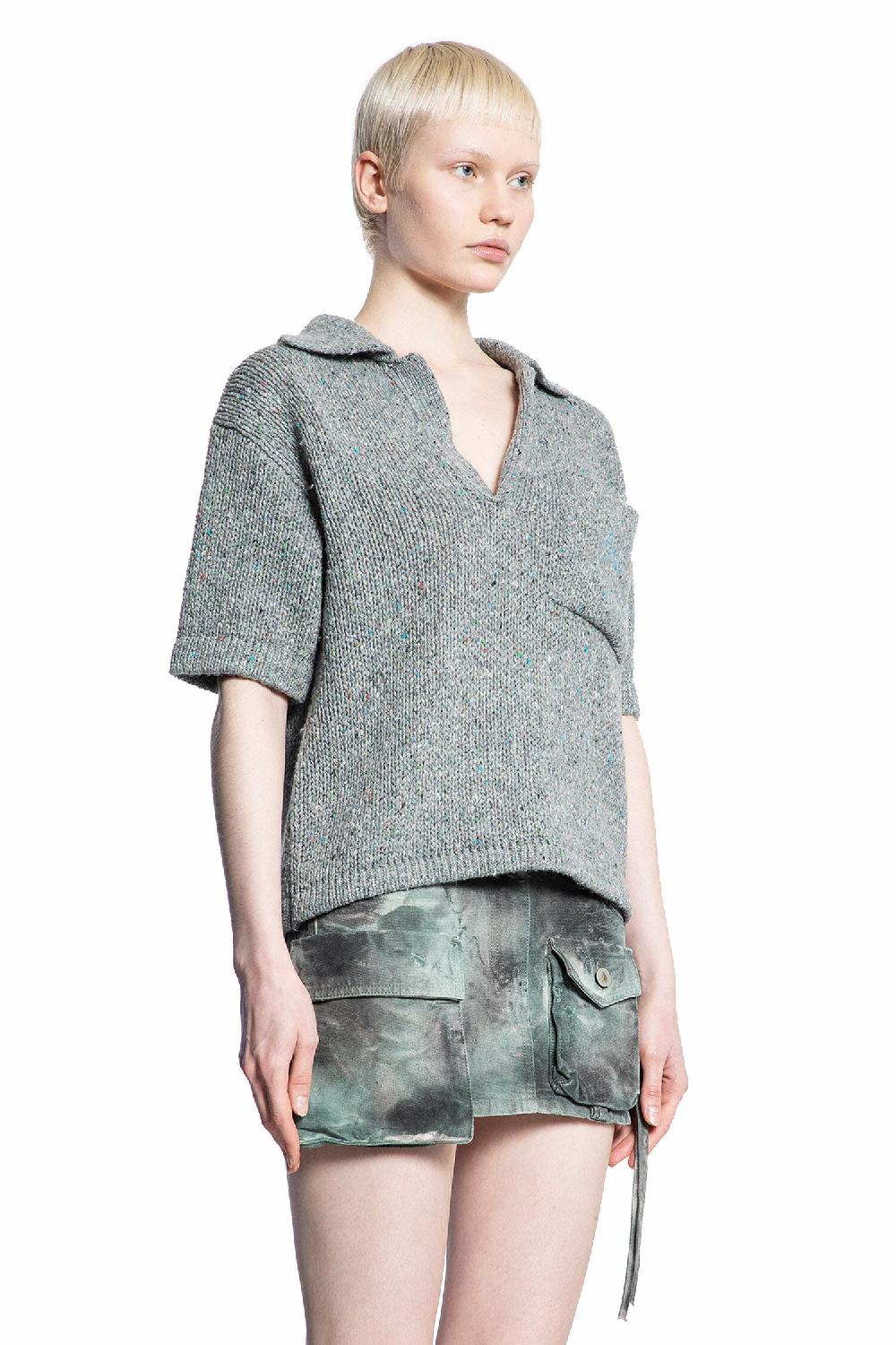 Antonioli ERL WOMAN GREY T-SHIRTS & TANK TOPS