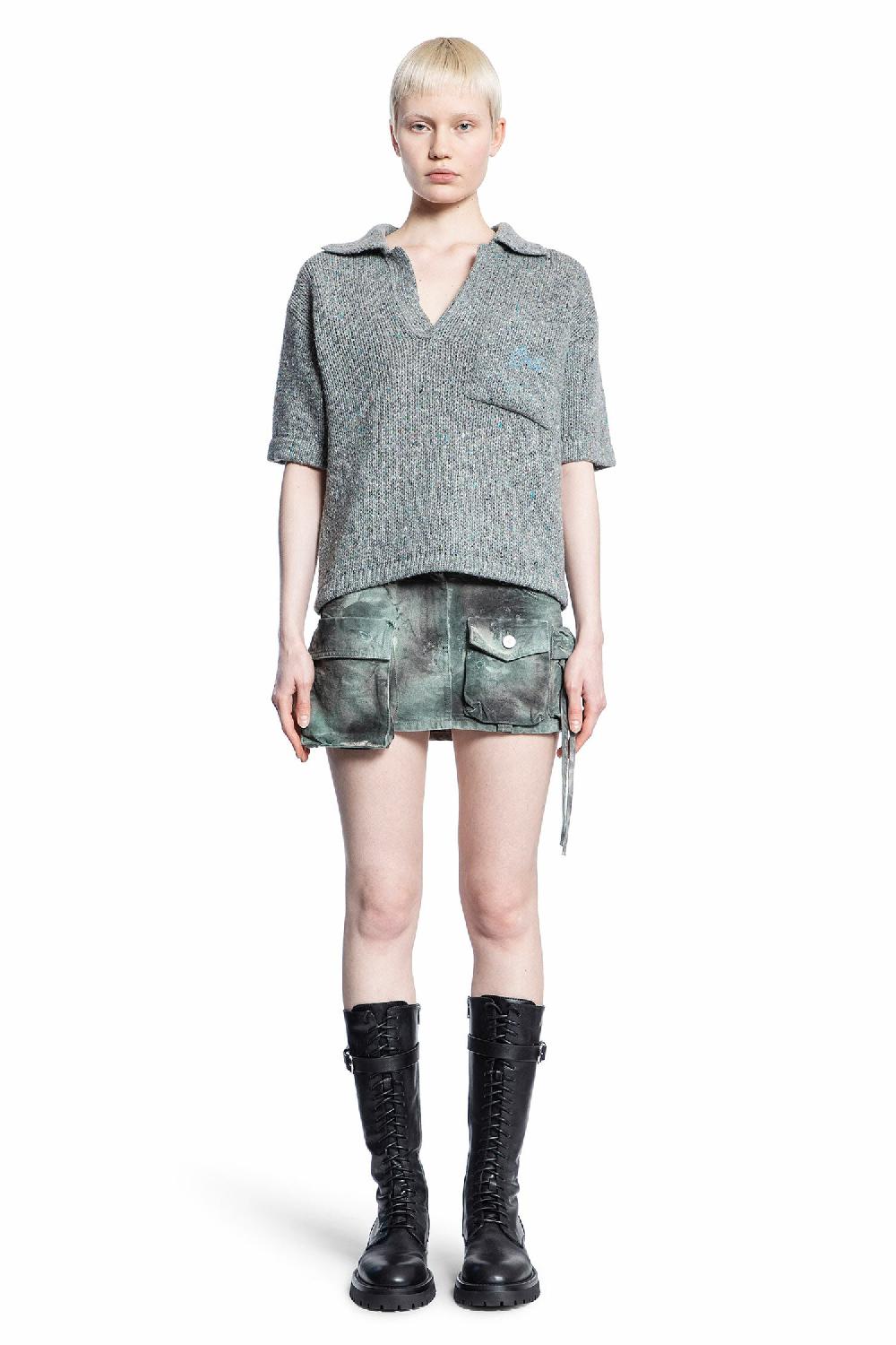 Antonioli ERL WOMAN GREY T-SHIRTS & TANK TOPS