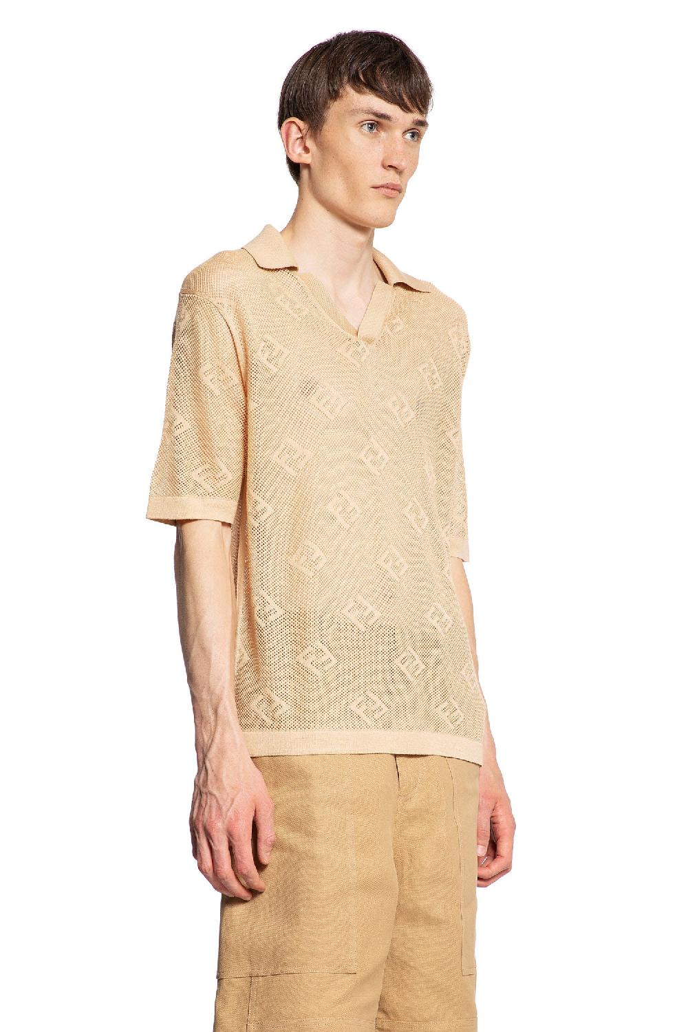 Antonioli FENDI MAN BEIGE T-SHIRTS & TANK TOPS