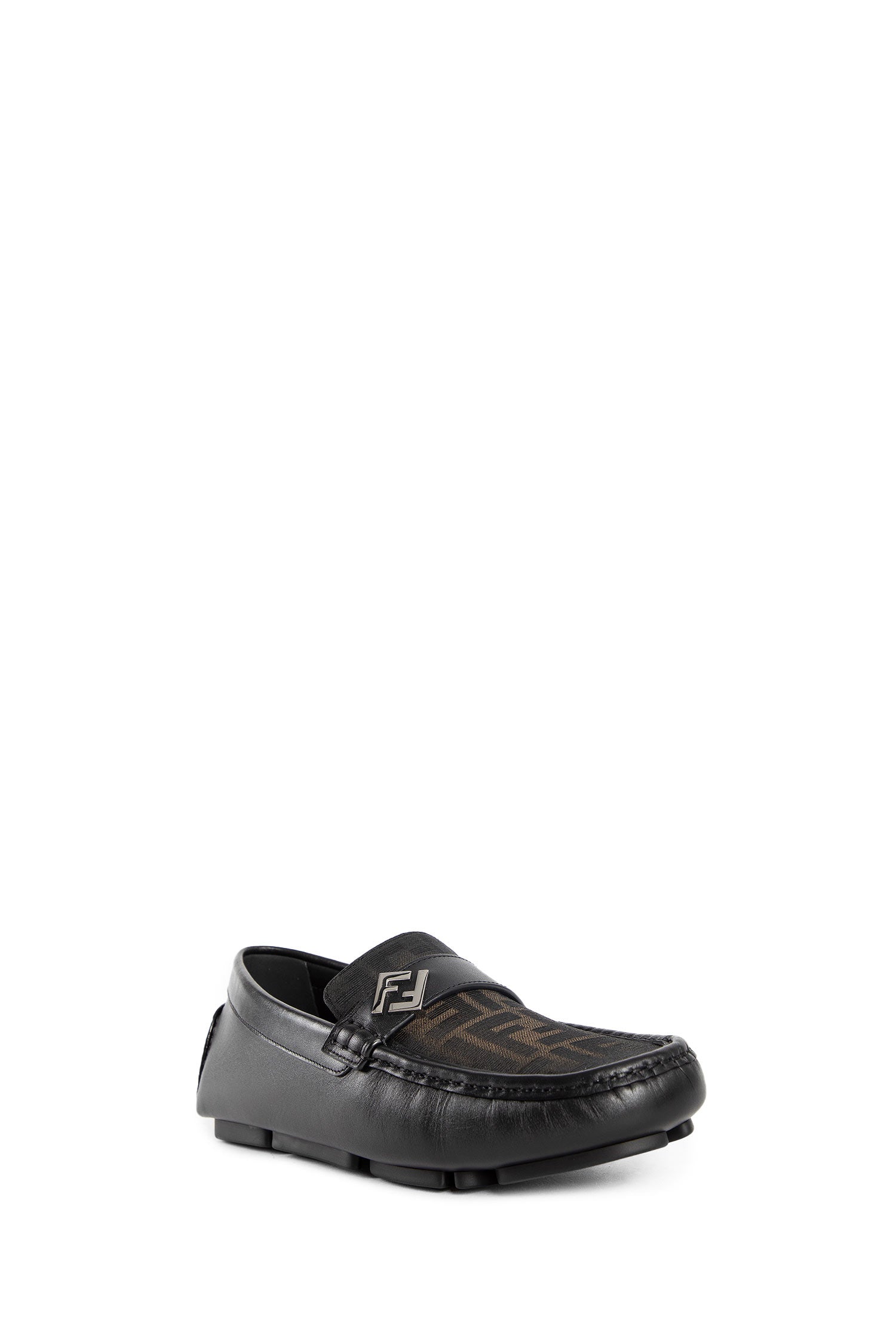 Antonioli FENDI MAN BLACK LOAFERS & FLATS