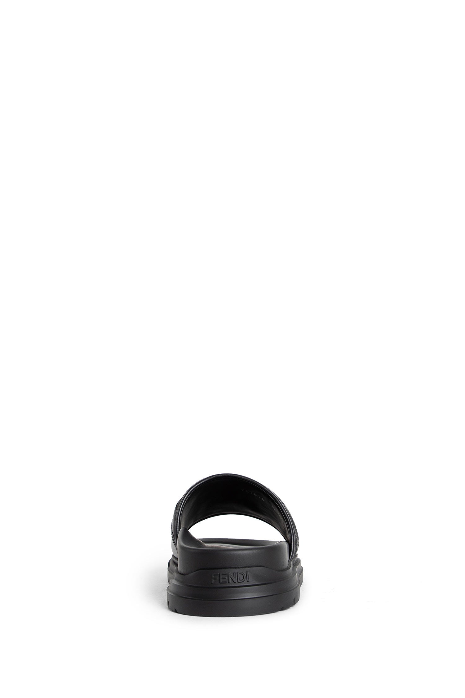 Antonioli FENDI MAN BLACK SANDALS & SLIDES