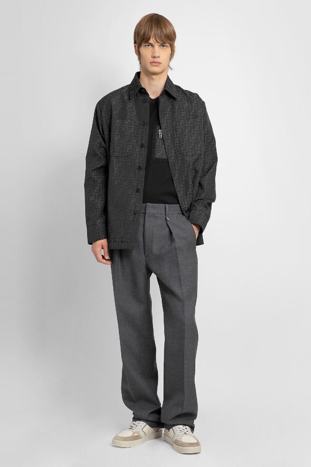 Antonioli FENDI MAN BLACK T-SHIRTS & TANK TOPS