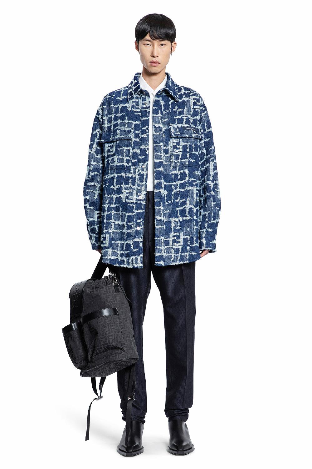 Antonioli FENDI MAN BLUE JACKETS