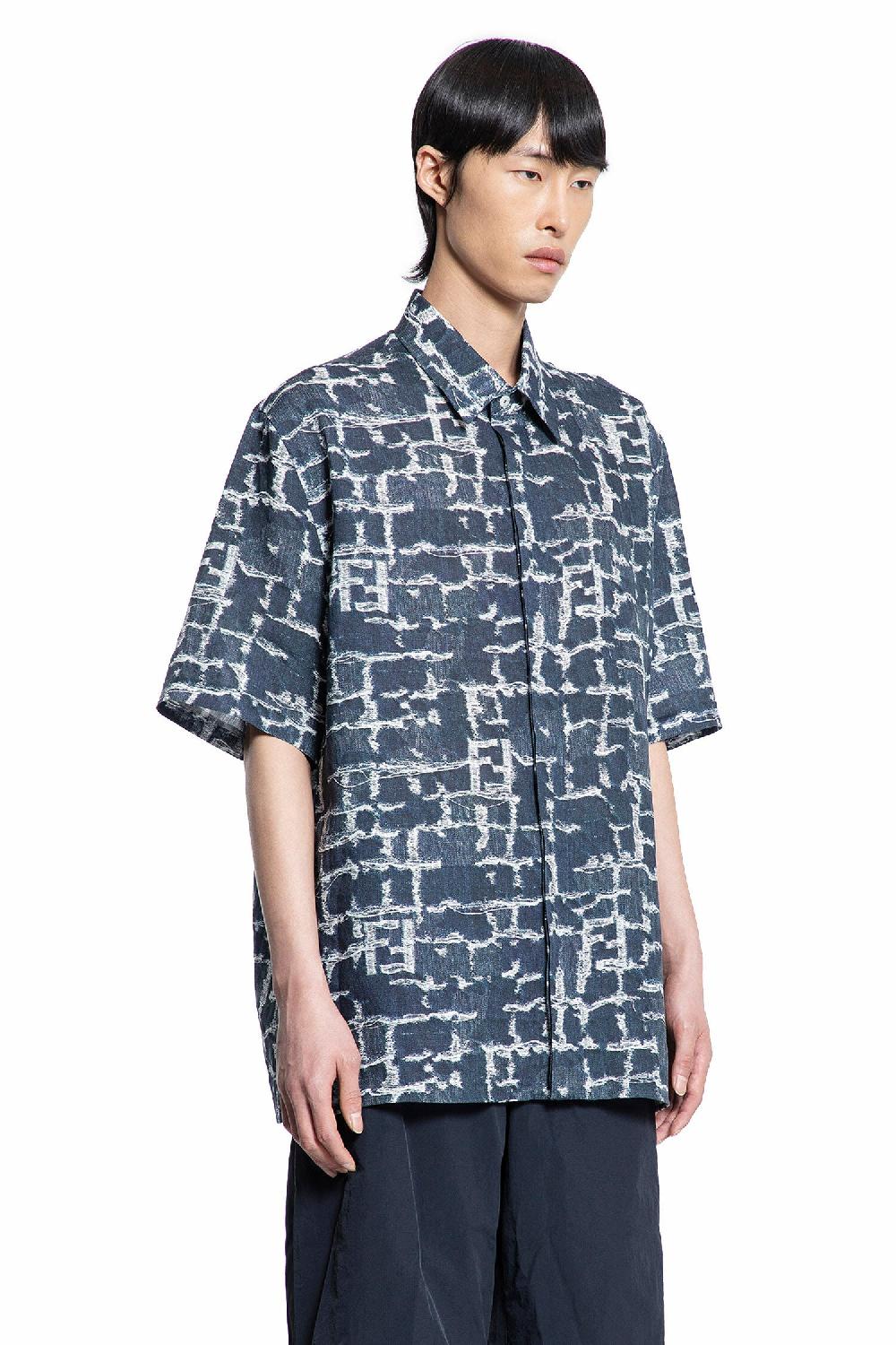 Antonioli FENDI MAN BLUE SHIRTS