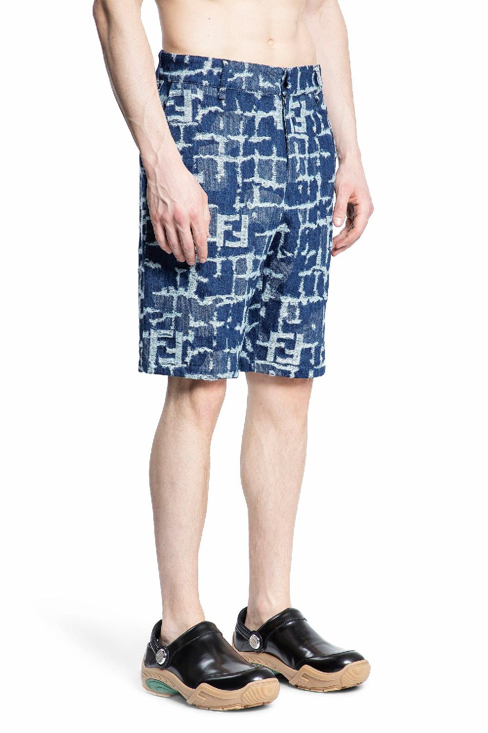 Antonioli FENDI MAN BLUE SHORTS & SKIRTS
