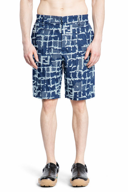 Antonioli FENDI MAN BLUE SHORTS & SKIRTS