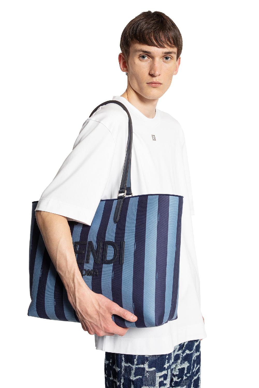 Antonioli FENDI MAN BLUE TOTE BAGS