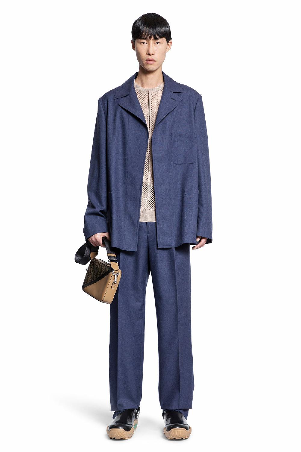 Antonioli FENDI MAN BLUE TROUSERS