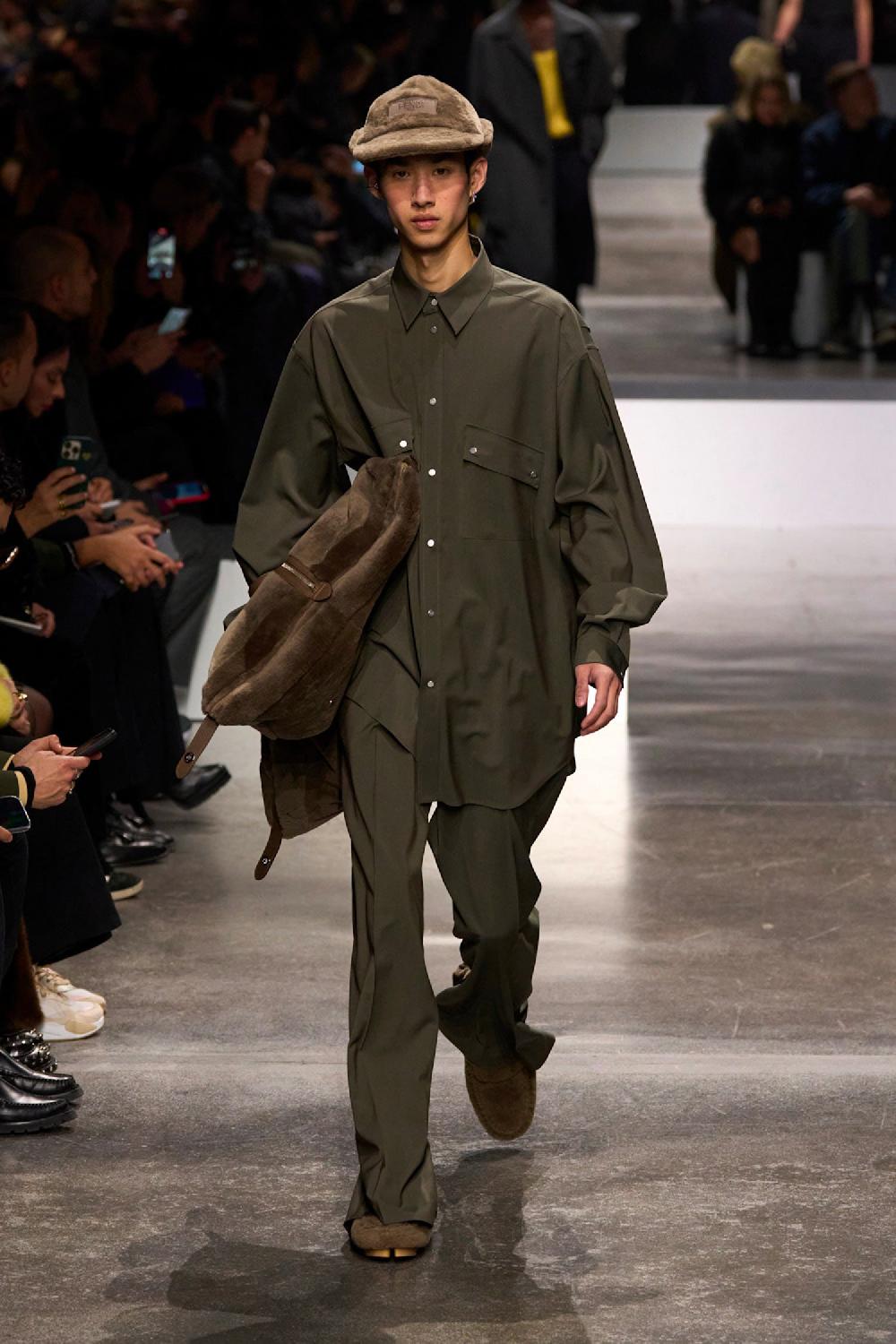 Antonioli FENDI MAN GREEN JACKETS