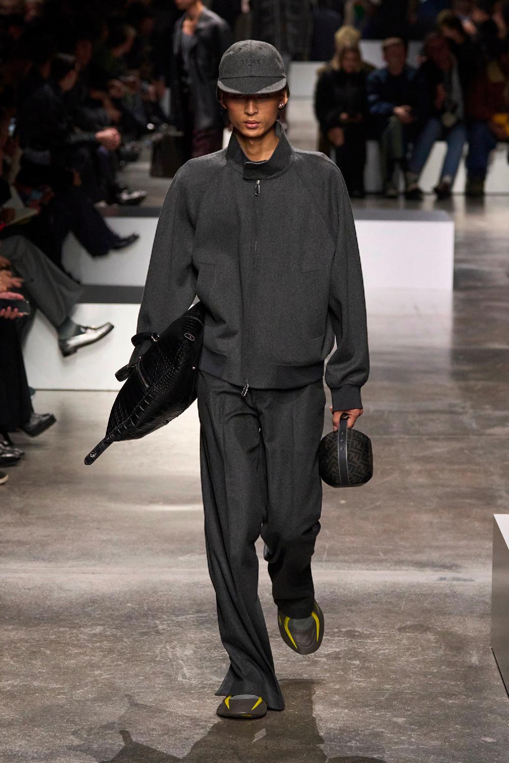 Antonioli FENDI MAN GREY JACKETS