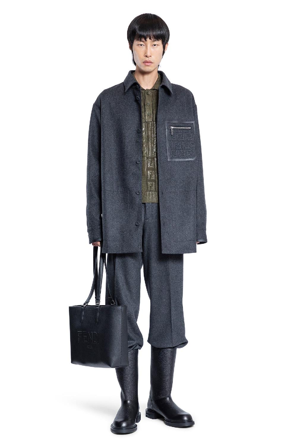 Antonioli FENDI MAN GREY JACKETS