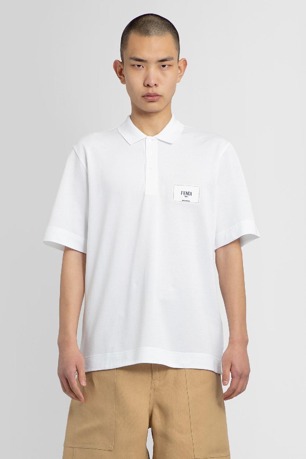 Antonioli FENDI MAN WHITE T-SHIRTS & TANK TOPS